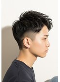 ▼フェザーショート/メンズカット/ツーブロック/ビジネスマン