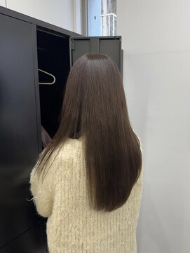 ディジョン(Dijon) 韓国顔まわりレイヤーカットグレージュオリーブベージュブラウン