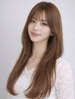 ガーディナ(Gardina)&nbsp;顔周りカット ロングレイヤー ベージュカラー 髪質改善