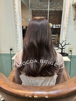 オーガスト ヘア ネイル(AUGUST hair nail) ココアベージュ/ブリーチなし/横浜/透明感カラー
