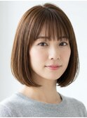 ワンレンボブ 顎下2センチ