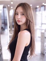 ハバナ 渋谷(HAVANA) ロングレイヤー*流し前髪*ミルクベージュ【ハバナ渋谷】