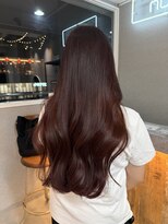ヌル ヘア デザイン(nullus hair desigh)&nbsp;ブリーチなしダブルカラー/秋ボルドー