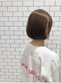 △オトナカワイイ ミニマムボブ×サクラピンクインナーカラー△