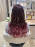 グラデーション×ピンク