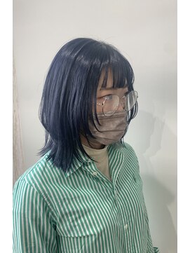 ホワイト 梅田(white) ネイビー×ナチュラルウルフ