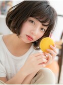 【macaron】斜めバング☆ふんわりボブパーマa