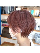 プレゼンス ブレインズ 下北沢(PRESENCE BRAINS)&nbsp;『PRESENCEBRAINS』ピンクベージュ×ショートボブ