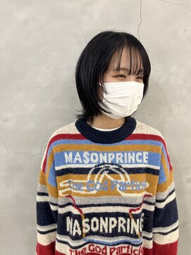 エンドリンク(endlink) 黒髪マッシュウルフ