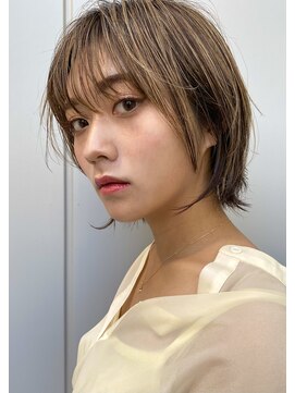 イミ(imi) ボブウルフ/グレージュカラー/似合わせカット/髪質改善[登戸]