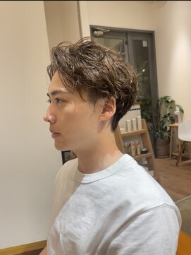 マルカ(MARUCA) メンズパーマ【くせ毛風】【ツーブロック】グレージュアッシュ