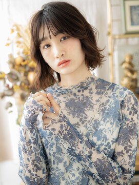 カバーヘア ブリス 戸田公園西口店(COVER HAIR bliss) アッシュオリーブボブパーマウェットヘアa戸田公園20代30代40代