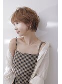 春感じるふわふわショートヘアー