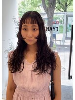 シアン 矢場町店(CYAN.)&nbsp;オン眉×顔まわりレイヤー×レイヤーパーマ