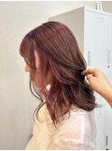 pink×pink brown/フェイスフレーミング