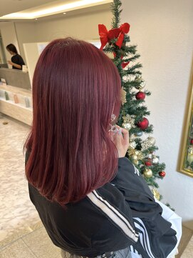 e.m.a プレミアムビューティーサロン 栄駅店(e.m.a PREMIUM BEAUTY SALON) ブリーチなしボルドーレッド