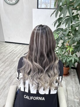 ベルヘアーデザイン 堺東(Belle hair Design) バレイヤージュ/グラデーション/ハイトーン/堺東/ブリーチ