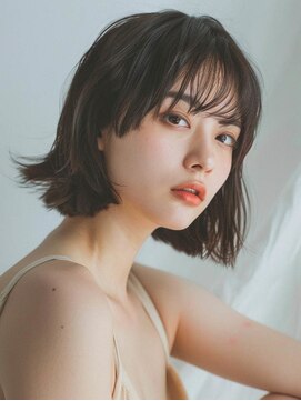 フレイムス 高崎(Frames) 20代30代40代★大人可愛いぱつっとボブ