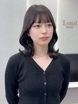 ロンド ブランシュ 錦糸町北口(Lond blanche)&nbsp;イメチェン外ハネボブ美髪ワイドバングミディアム縮毛矯正ボブ