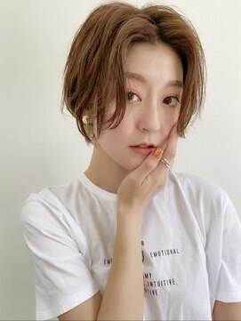 ロンド 銀座(Lond) 【成田】ミニウルフレイヤーカット顔周りカットショート/銀座5