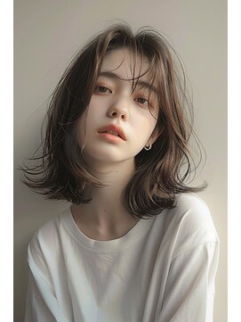 ルル(Lulu) シースルー外はねベージュ