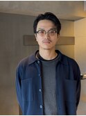 オールバックショート