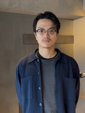 アンフェインド02(UNFEIGNED 02) MEN’S HAIR/黒髪/73/メンズカット/フェザーパーマ/伏見/栄