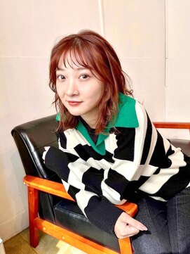 セイル(Sail) 柔らかレッドウェーブハイライトカラー