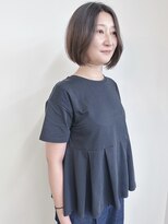 モリオ(morio)&nbsp;＊大人ボブ顎ラインボブ前下がりボブ切りっぱなしボブ耳かけボブ