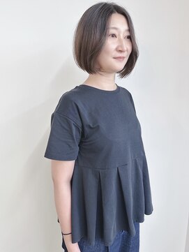 モリオ(morio) *大人ボブ顎ラインボブ前下がりボブ切りっぱなしボブ耳かけボブ