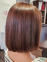 トゥルートラスト 和戸店(True Trust)&nbsp;大人可愛い20代30代40代 ナチュラルストレート×ピンクブラウン