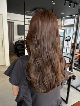 フリック 堺東店(FLICK) オリーブベージュ/イルミナカラー/ロング/堺東