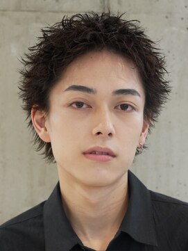 フィフス 天神大名(fifth) 天神大名スパイキーパーマメンズパーマシースルーマッシュ30代