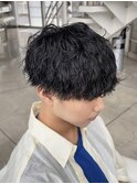 波巻きパーマ/波巻きスパイラル/無造作パーマ/縦落ちパーマ