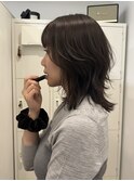 ハンサムショートタッセルボブパーマレイヤーボブハイライト