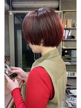 ザ デイ(THE DAY) ボルドーカラー/ショートボブ