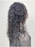 ＊ソバージュカーリーヘアハードパーマスパイラルパーマロング