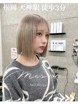 メルシー 福岡天神店(Merci) 今泉韓国ボブ×朝ラク縮毛矯正艶髪