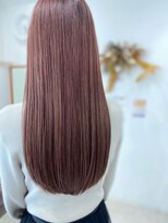 バサラ 敷戸店(basara)&nbsp;髪質改善ピンクベージュ×ブリーチなしダブルカラー超艶ロング
