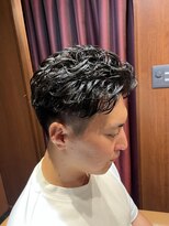 ヘアモードキクチ 日本橋室町店&nbsp;日本橋室町　オールバック風パーマ　ビジネスヘア