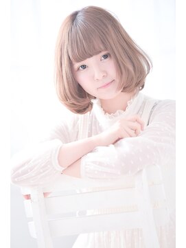 ミエルヘアーブラン(miel hair blanc) 【miel hair blanc】ワンサイド大人可愛い耳かけボブ