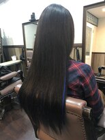 ディー エメ(D-aimer-)&nbsp;プラチナブラック・ブルーメッシュ　【カラー・編込みエクステ】