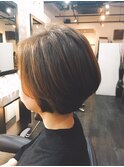 大人可愛いショートボブ