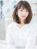 *mod's越谷*斜めバングの好感★黒髪風ワンカールセミディe!