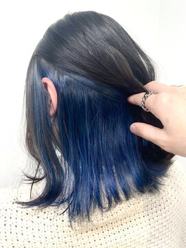 セシルヘアー(CECIL hair) CECIL 下北沢　韓国人風ヘア×インナーカラーブルー