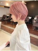 うすピンク/ショート