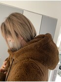「リセットカラー」切りっぱなしボブ