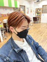 ヘアスタジオ ロメオ(hair studio Romeo)&nbsp;韓国風オレンジヘア