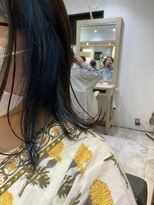 イヤリングカラー×ターコイズブルー
