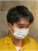 アップバング×ビジネスカット